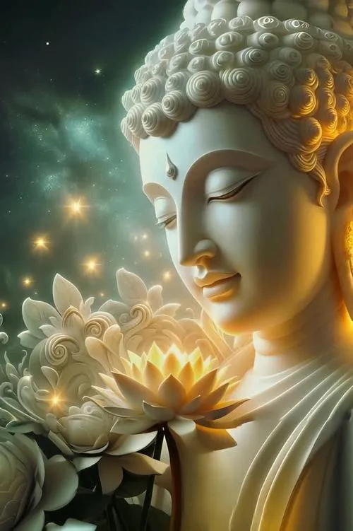 Chùa gồm tháp đá rêu phong bên sân chùa vắng