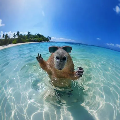 Avatar capybara phong cách mộc mạc nhưng cực kỳ cuốn ánh nhìn