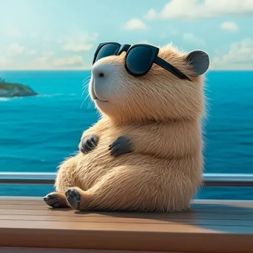 Capybara dễ được yêu thích trong thế giới động vật hiền hòa