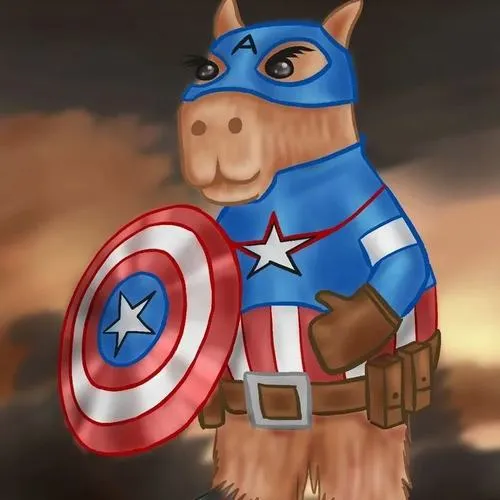 Hình đại diện cute chuột lang nước tông nâu xám trầm ấm