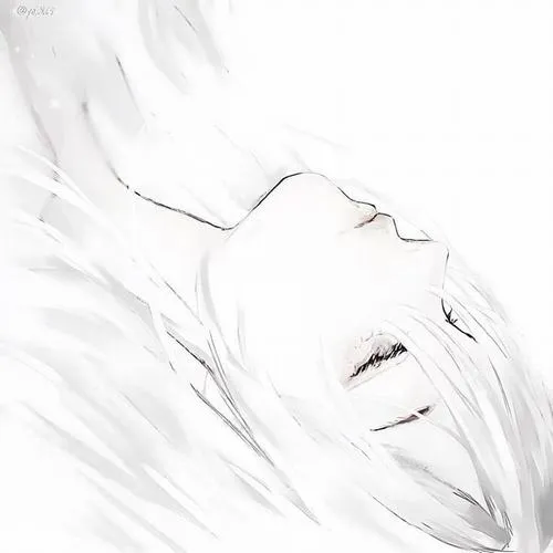 Hình đại diện trắng mang vibe lạnh cảm xúc và tách rời