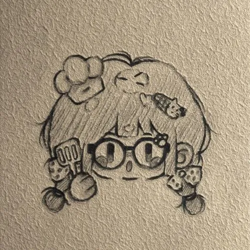 Hình avatar Zalo vẽ tay nhấn cảm giác nhìn nhẹ