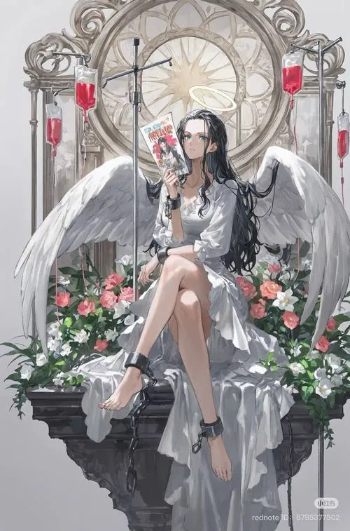 Ảnh fanart Robin với họa tiết hoa, liên tưởng Hana Hana no Mi đầy tinh tế