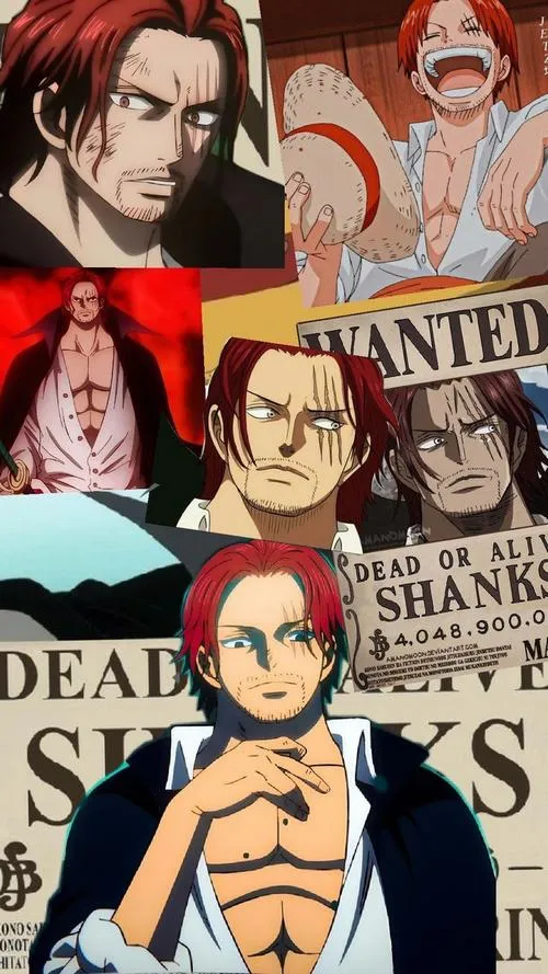 Shanks giơ kiếm Gryphon ngang ngực, nền biển đêm phía sau, cảm giác như sắp tung một nhát Thần Tị.