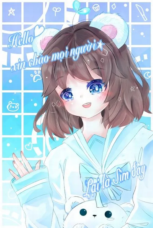 Màu sắc hợp Simmy: hồng pastel, xanh mint, ánh vàng ấm và nền trời Huế