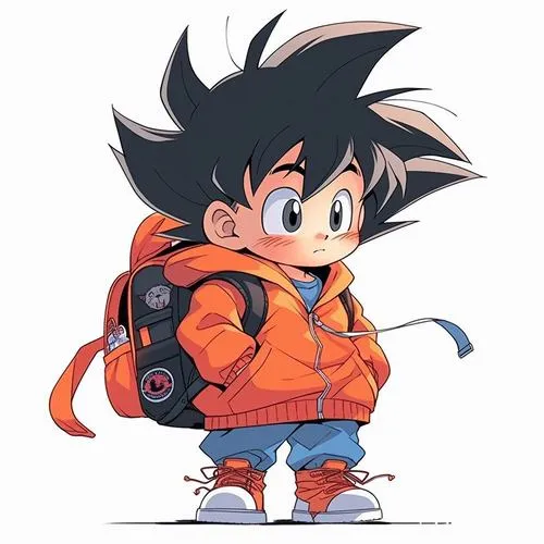 45 Ảnh Songoku Chibi dễ thương nhưng vẫn ngầu mắt to và dáng đứng đầy khí thế