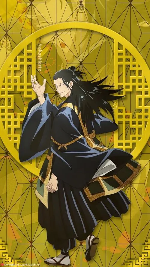 Hình nền điện thoại Geto tối giản nền xám khói ánh mắt khinh miệt rất hợp mood