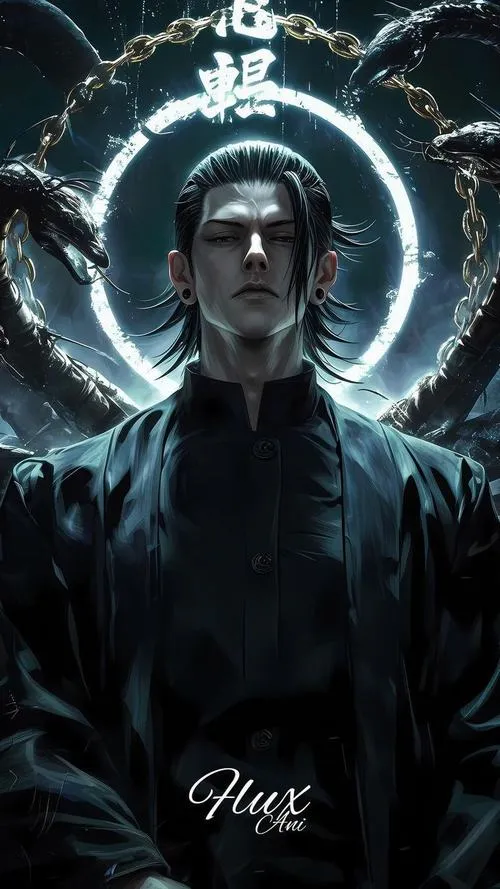 Hình đẹp Geto đứng giữa hành lang Tokyo Jujutsu High cảm giác rạn nứt tình bạn