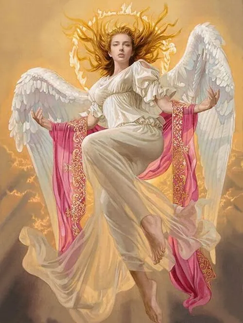 Hình ảnh thiên thần lấp lánh bụi sáng, nhìn như một giấc mơ chưa tỉnh