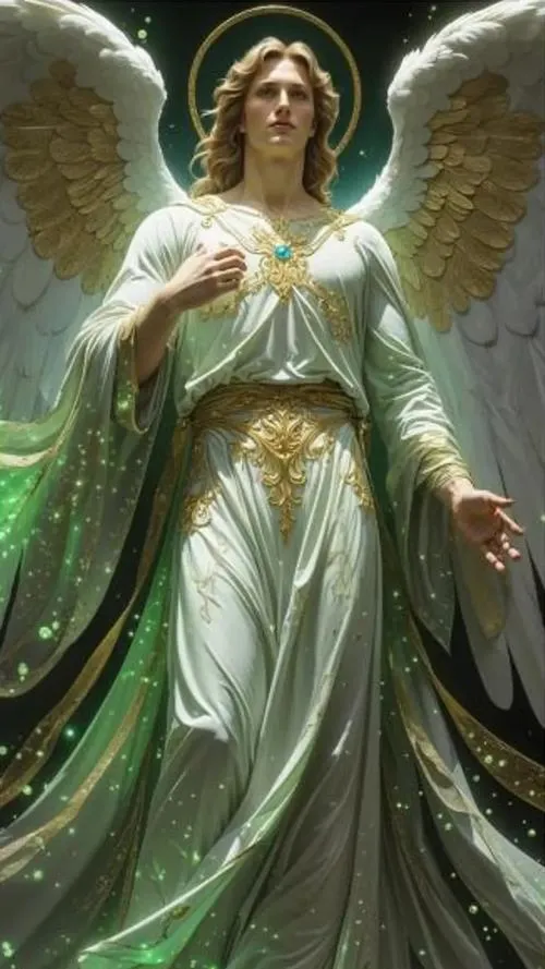 Khoảnh khắc thiên thần hộ mệnh đặt bàn tay trao phước lành