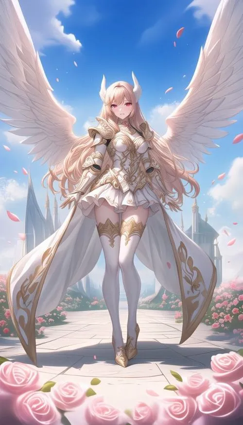 Đôi cánh tạo điểm nhấn chuyển động với lông vũ bay theo gió