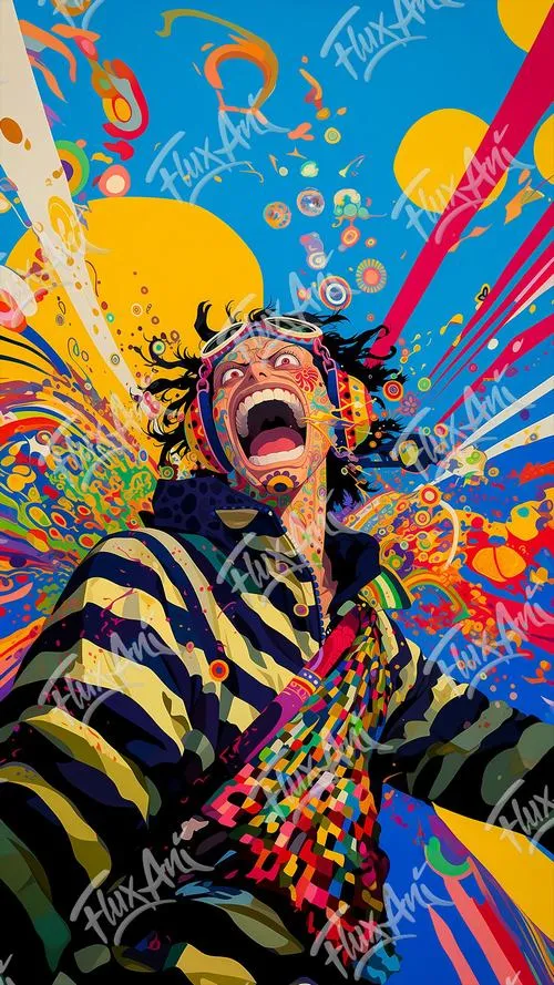 Ảnh Usopp kiểu kể chuyện, ánh mắt run run mà vẫn đứng chắn cho đồng đội phía sau