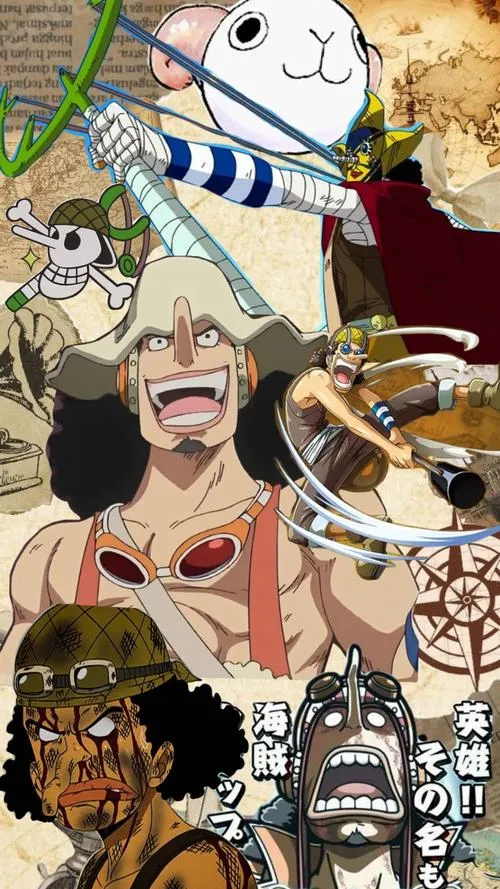 Ảnh Usopp bản Sogeking, mặt nạ bí ẩn, góc chụp kịch tính như poster trận chiến