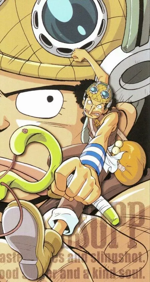 Ảnh Usopp hành động, hiệu ứng bụi khói, đường bay viên đạn, cảm giác tốc độ rất đã