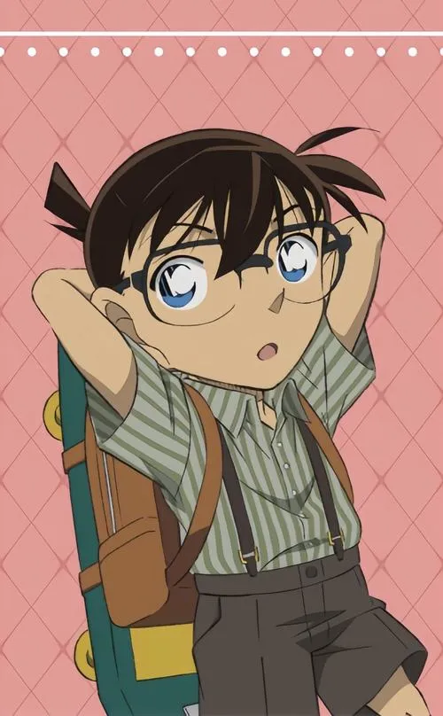 Ảnh Conan nằm gục trên bàn, ánh nắng sớm, cảm giác lười biếng đáng yêu như cuối tuần