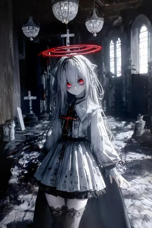 Ảnh anime nữ ngầu với outfit tối màu, đơn giản mà vẫn đè bẹp mọi ánh nhìn