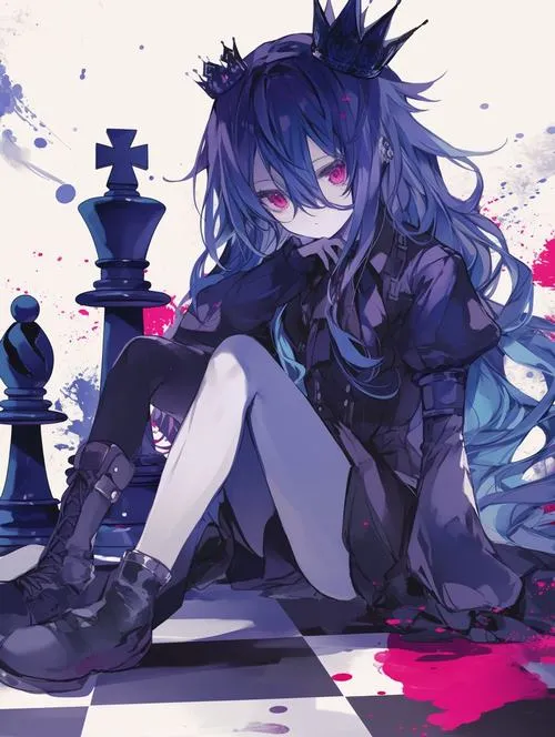 Thiếu nữ mang hình tượng nữ hacker đứng trong ánh neon