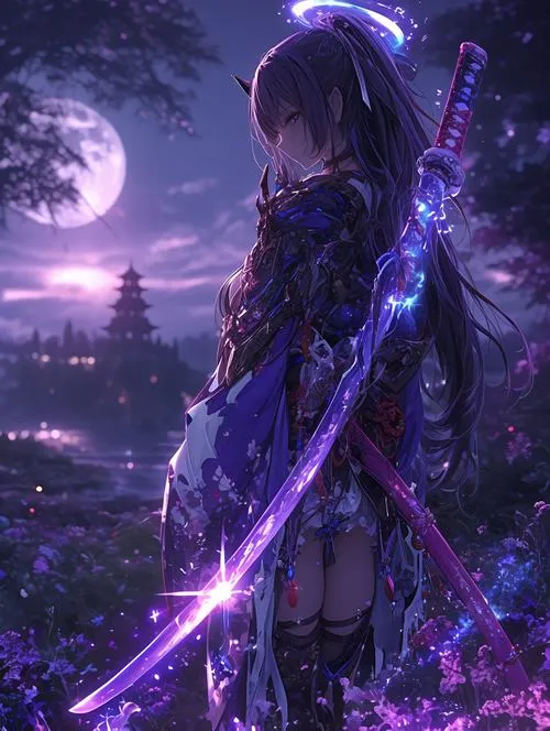 Nữ nhân vật bao phủ bởi tông màu tối rõ nét