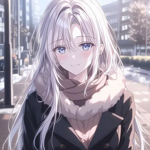 85 Ảnh Anime Nữ Tóc Trắng vừa cute vừa lạnh lùng càng ngắm càng cuốn