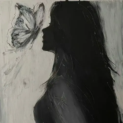 Hình đại diện cute nữ trầm lắng giữa không gian tĩnh ánh sáng yếu