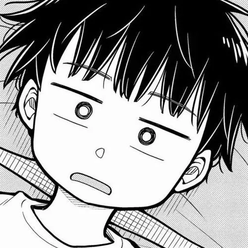 Hình đại diện cute phong cách trắng đen nhấn biểu cảm gương mặt tĩnh lặng