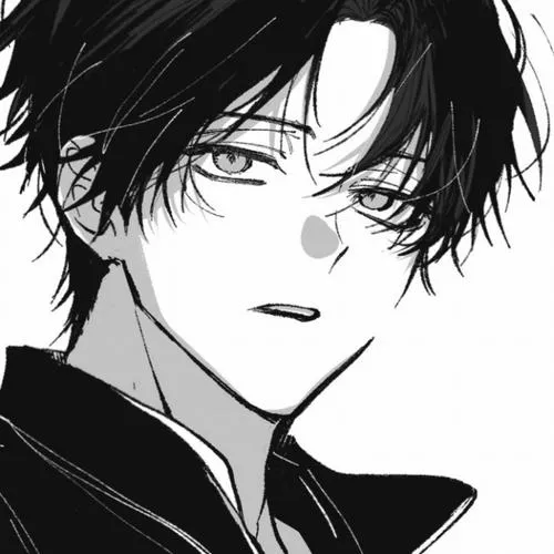 Minh họa anime nam không màu khai thác khoảng tối