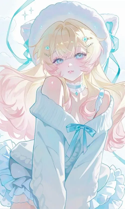 Ảnh anime nữ cute cùng ly trà sữa vibe ngọt lịm