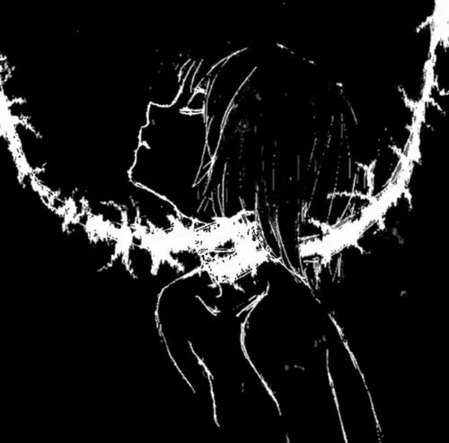 Hình đại diện trầm nhấn bờ môi và ánh mắt suy sụp