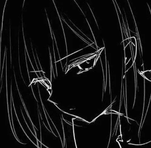 Hình đại diện trầm với áo tối màu tăng cảm giác khổ tâm