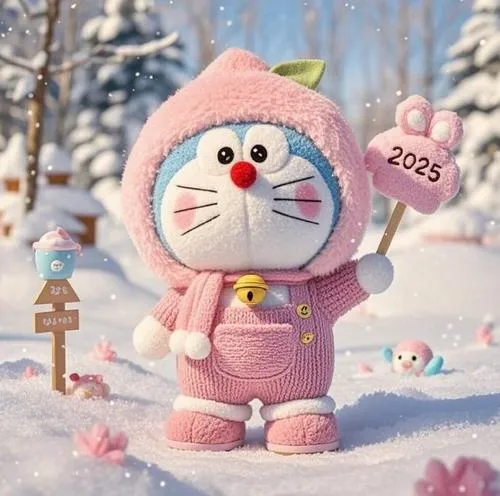 Hình đại diện Doremon nhắc Fujiko F. Fujio bằng nét kiểu sticker