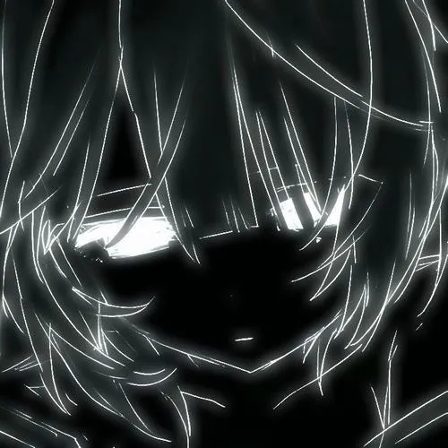 Ảnh avatar màu đen buồn với ánh sáng thấp và cảm xúc tiêu cực trầm lắng