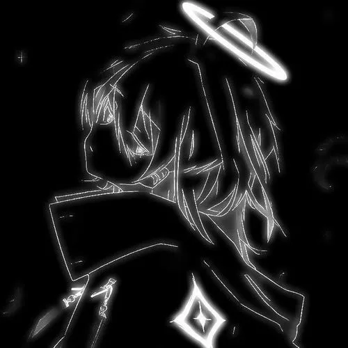 Ảnh đại diện tâm trạng chỉnh màu đơn sắc giữ tông đen sâu lắng