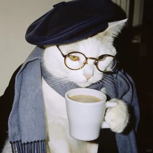 Tương phản đơn giản làm nổi ánh mắt mèo trong meme động vật