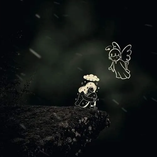 Hình đại diện buồn mang cảm xúc trầm ánh mắt sâu