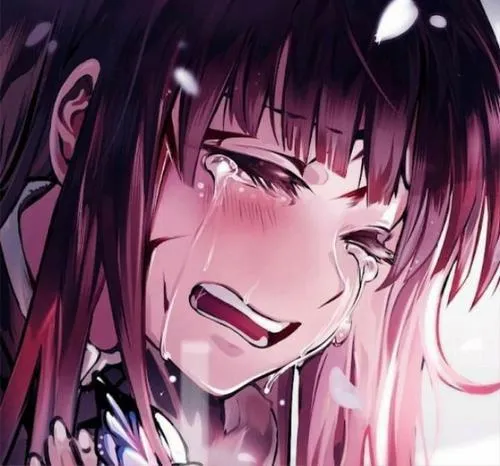 Ảnh anime buồn lạnh phối xanh ngọc lạnh và bạc mờ