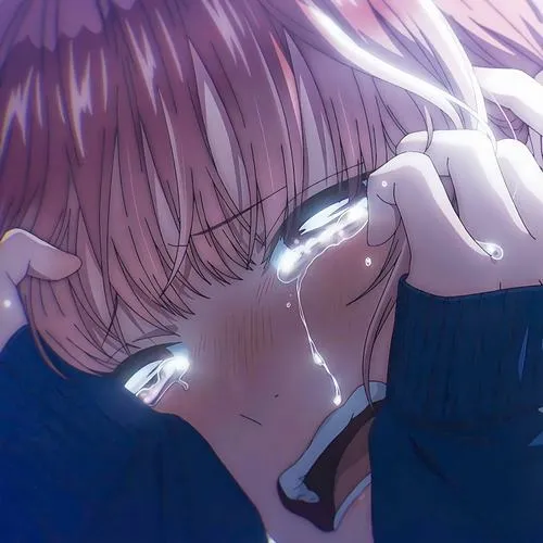 Ảnh anime nữ tâm trạng dưới đèn vàng mờ và bóng đổ dài