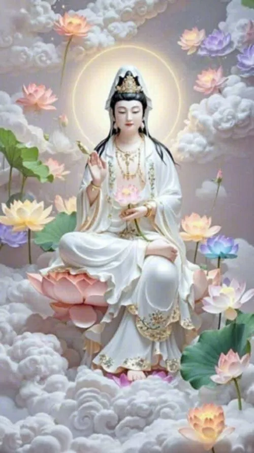 Bàn tay nâng hoa đặt gần đài sen dịu dàng