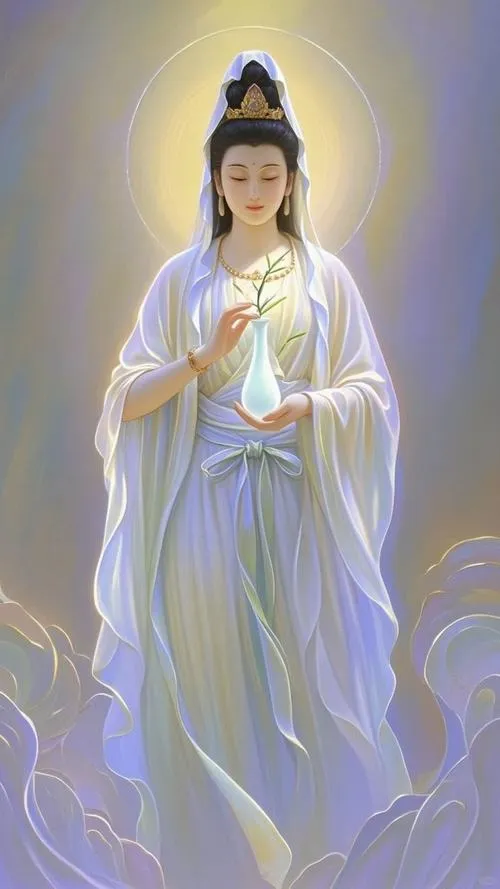 Vẽ hoa văn nhẹ cho điện thờ thêm trang trọng