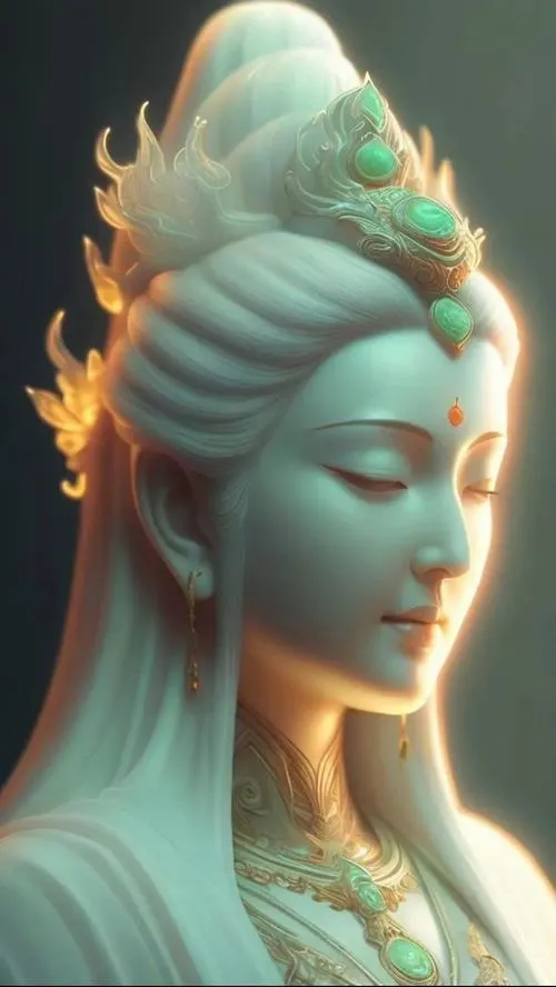 Đặt Phổ Hiền Bồ Tát cạnh đài sen tạo cảm giác an định