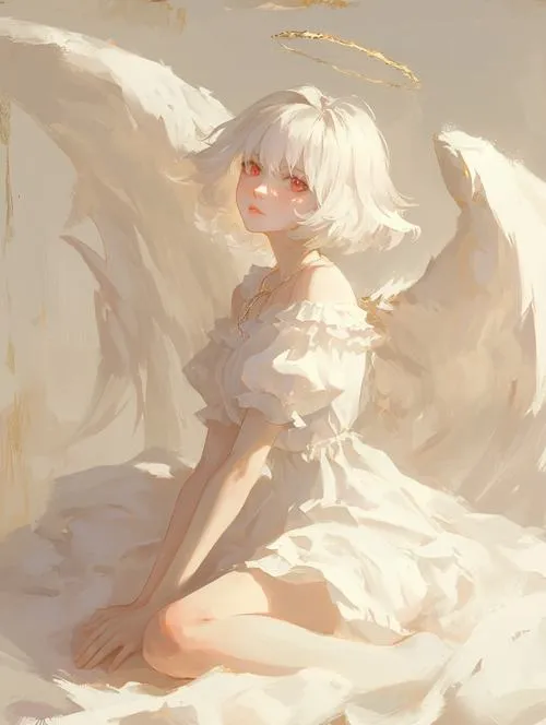 Cách nhận ra ảnh thiên thần anime đẹp thật sự: ánh sáng, nếp vải và đôi mắt