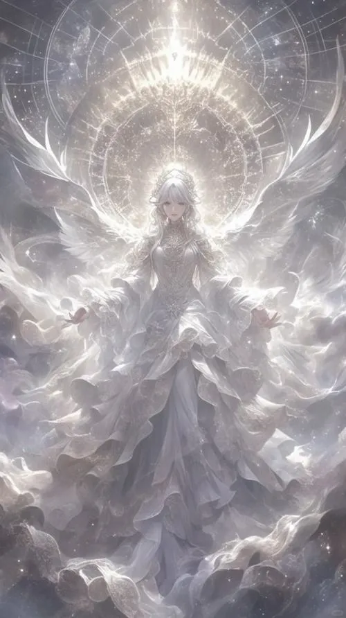 Chi tiết lông vũ bay tăng cảm giác nhẹ bẫng quanh đôi cánh sáng