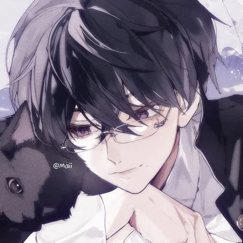 Ảnh anime nam ngầu cute, băng dán nhỏ trên má, nhìn vừa lạnh vừa dễ mến