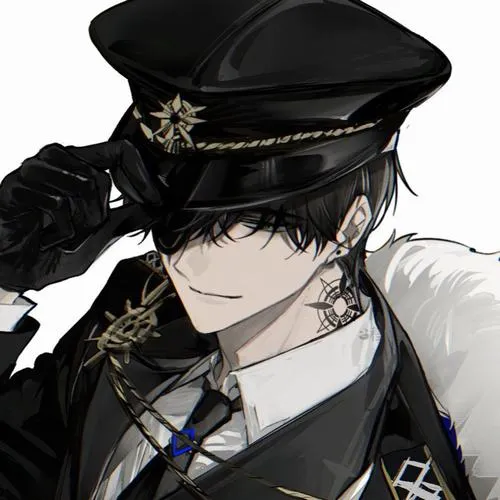 Anime ngầu cute cho nam kiểu “im lặng”, đứng dưới đèn vàng, áo đen đơn giản