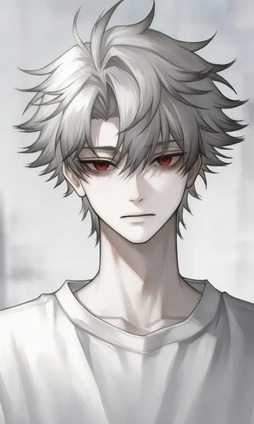 Ảnh anime nam lạnh lùng, tóc undercut gọn, áo khoác bomber, đứng yên cũng cuốn