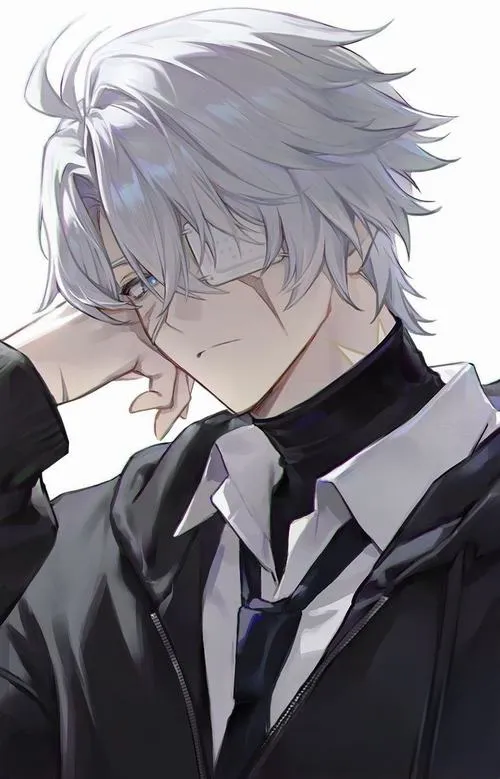 Anime ngầu cute nam với mèo, lạnh lùng trên mặt, dễ thương ở chi tiết cạnh bên