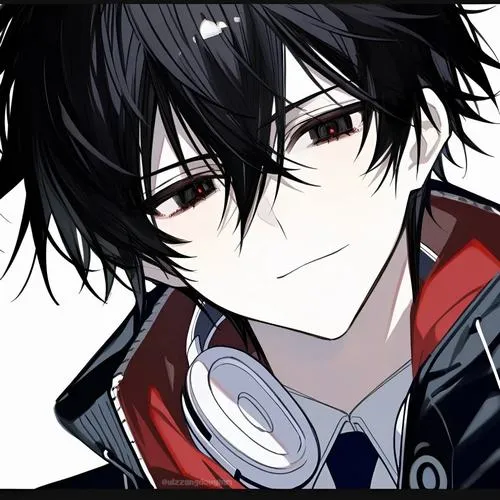 Anime ngầu cute nam phong cách tối giản Nhật, màu be xám, nét vẽ sạch