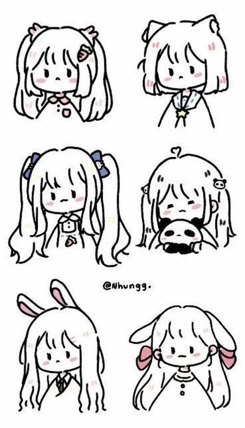 Chi tiết tóc tối giản để khỏi “đuối tay” với mảng phẳng và ít lớp