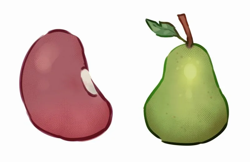 Dựng thân kiểu “hạt đậu/quả lê” để ra dáng đáng yêu