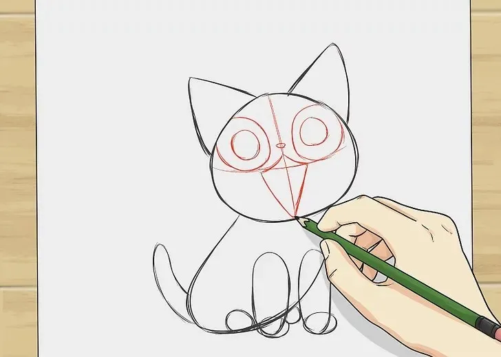 Vẽ tay chân ngắn, bàn chân tối giản