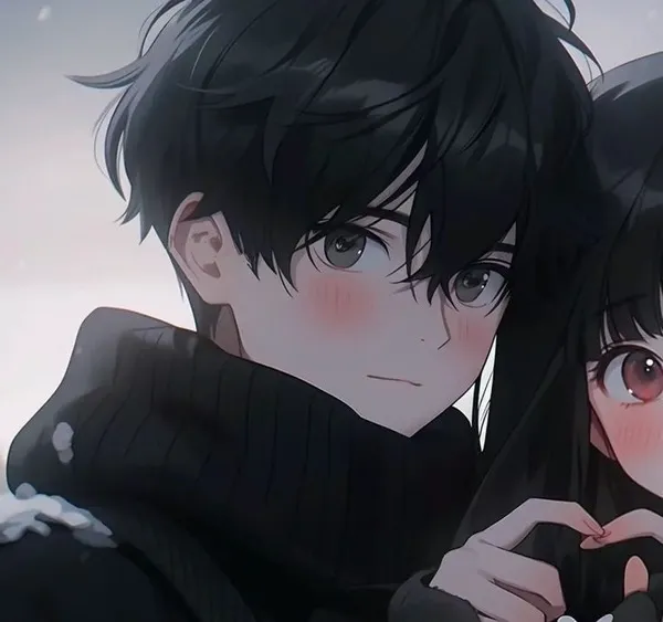 Ảnh avatar ngầu cặp anime thể hiện tính nghệ thuật mạnh mẽ
